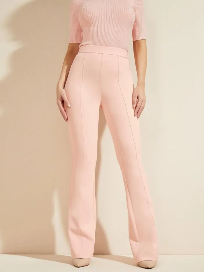 Women Chloe Flared Pant Blush Cotton Marciano Bottoms