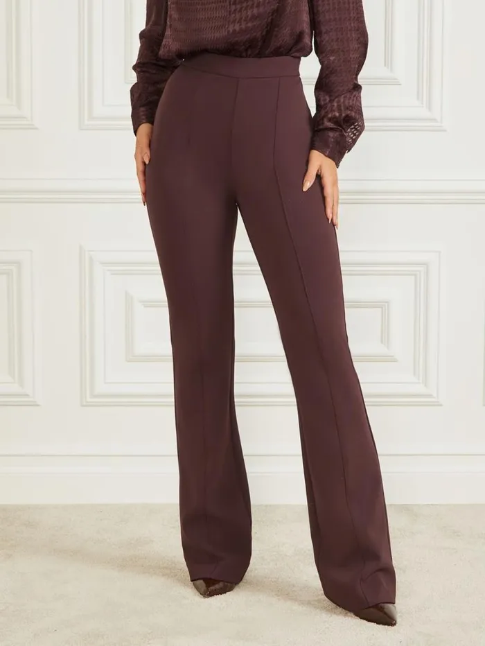 Women Chloe Flared Pant Dark Bourbon Marciano Bottoms