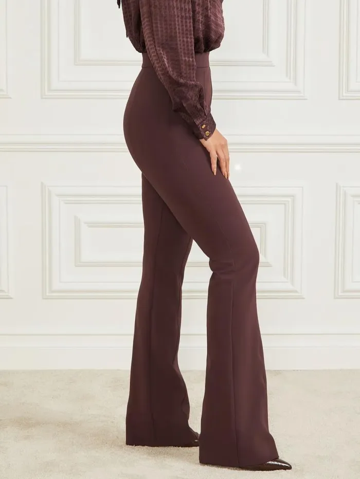 Women Chloe Flared Pant Dark Bourbon Marciano Bottoms Women Chloe Flared Pant Dark Bourbon Marciano Bottoms