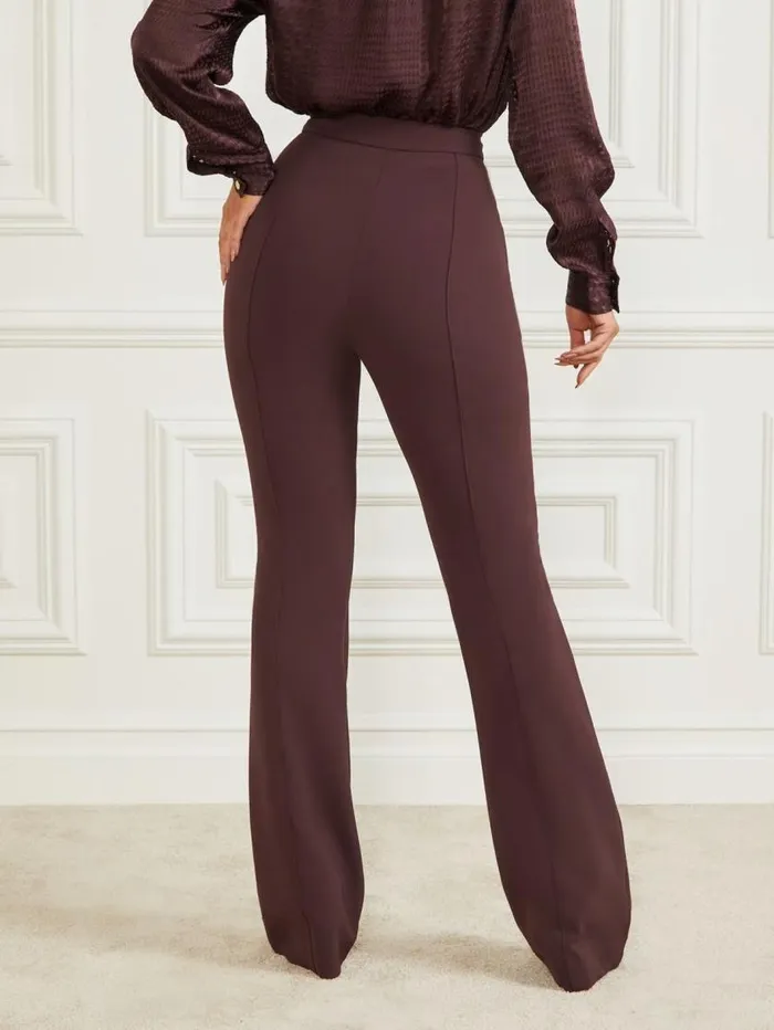 Women Chloe Flared Pant Dark Bourbon Marciano Bottoms Women Chloe Flared Pant Dark Bourbon Marciano Bottoms
