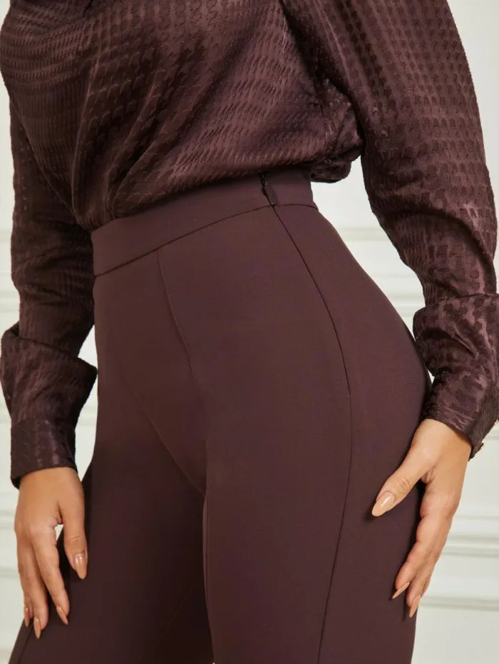 Women Chloe Flared Pant Dark Bourbon Marciano Bottoms Women Chloe Flared Pant Dark Bourbon Marciano Bottoms