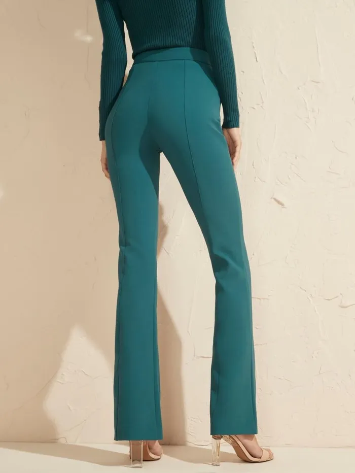 Women Chloe Flared Pant Regal Teal Multi Marciano Bottoms Women Chloe Flared Pant Regal Teal Multi Marciano Bottoms