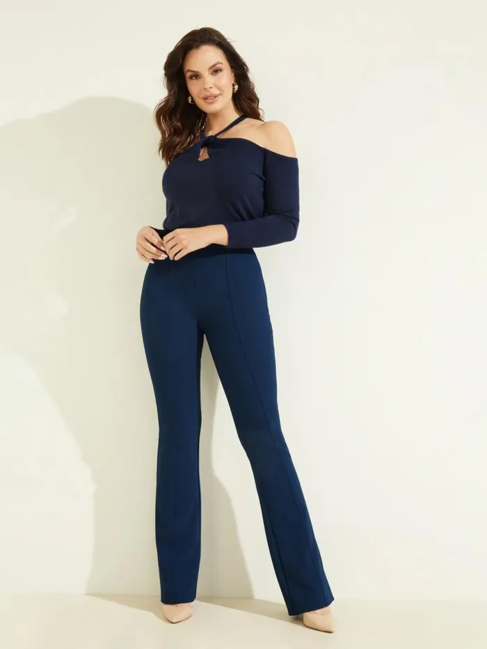 Women Chloe Flared Pant Secret Blue Marciano Bottoms Women Chloe Flared Pant Secret Blue Marciano Bottoms