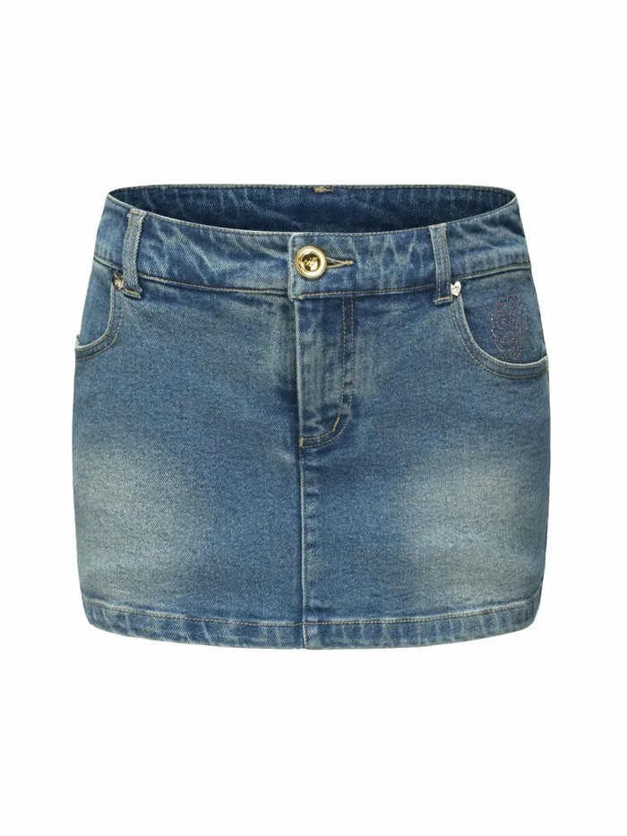 Women Chloe Rose Denim Mini Skirt Nana Jacqueline Skirts