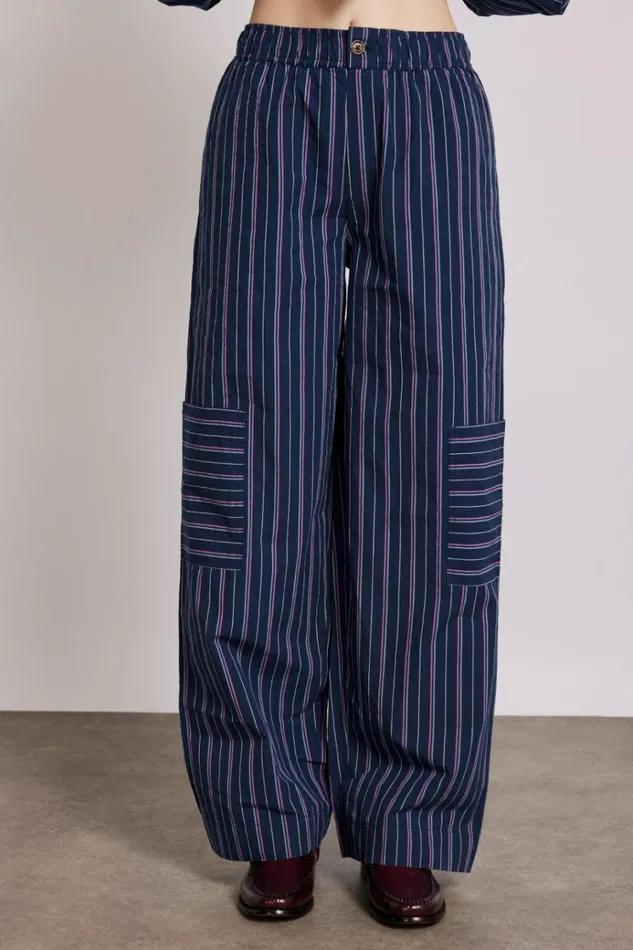 Women Coords Damson Madder Harrison Trousers 8211 Navy Stripe