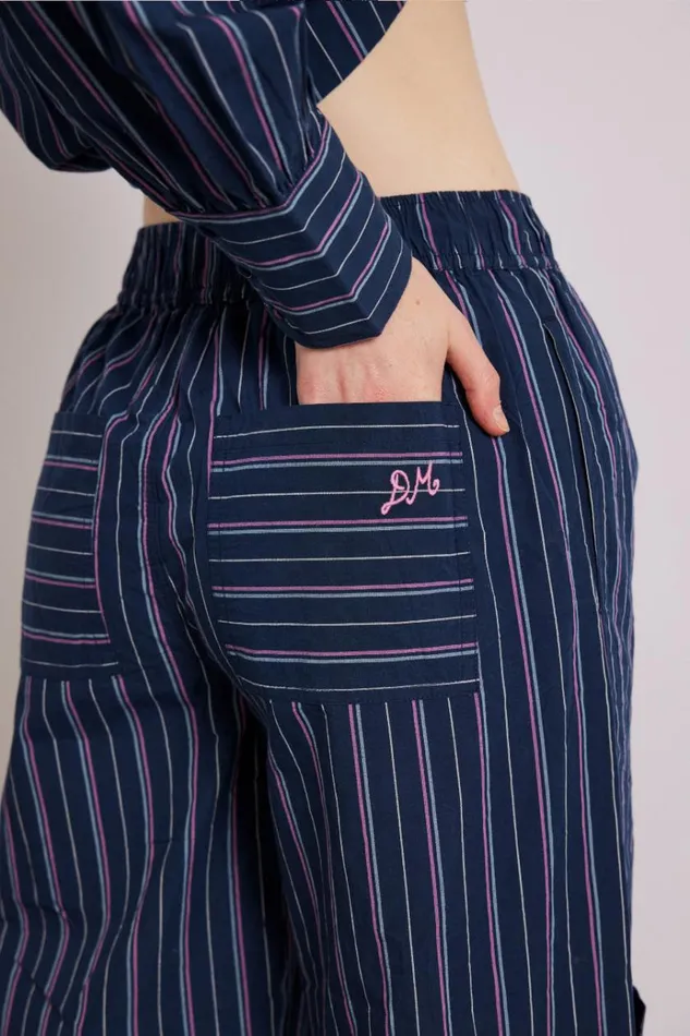 Women Coords Damson Madder Harrison Trousers 8211 Navy Stripe
