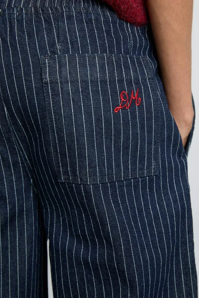 Women Coords Damson Madder Rafe Jeans 8211 Navy Pin Stripe