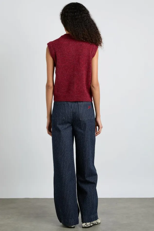 Women Coords Damson Madder Rafe Jeans 8211 Navy Pin Stripe