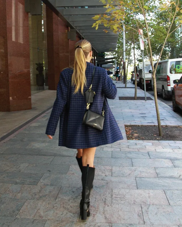 Women Coats and Jackets Belle and Bloom Cambridge Oversized Wool Blazer 8211 Blue