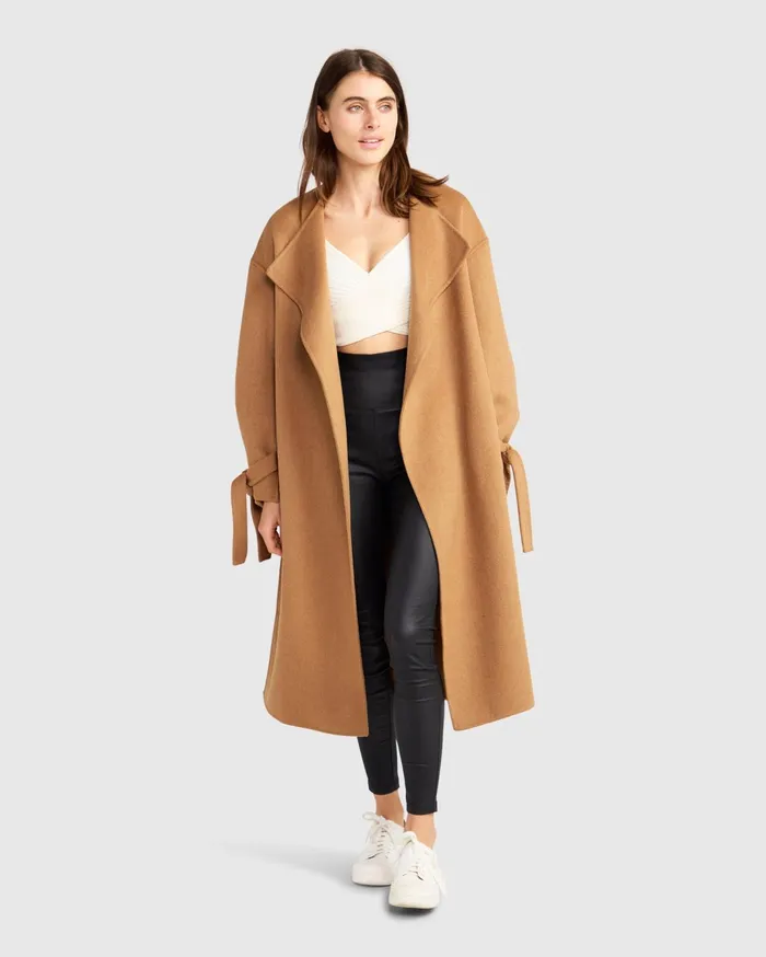 Women Coats and Jackets Belle and Bloom Head Over Heels Collarless Robe Coat 8211 Camel Women Coats and Jackets Belle and Bloom Head Over Heels Collarless Robe Coat 8211 Camel