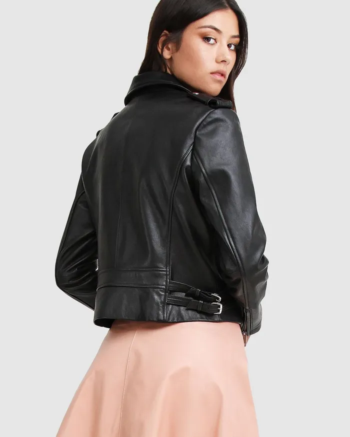 Women Coats and Jackets Belle and Bloom Just Friends Leather Jacket 8211 Black