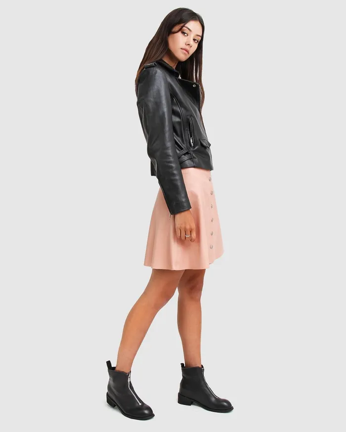 Women Coats and Jackets Belle and Bloom Just Friends Leather Jacket 8211 Black