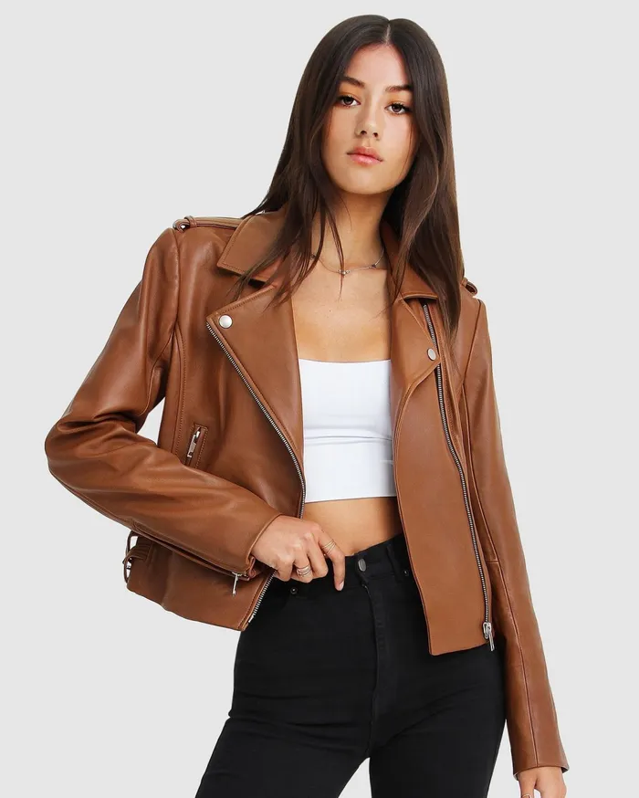 Women Coats and Jackets Belle and Bloom Just Friends Leather Jacket 8211 Brown Women Coats and Jackets Belle and Bloom Just Friends Leather Jacket 8211 Brown