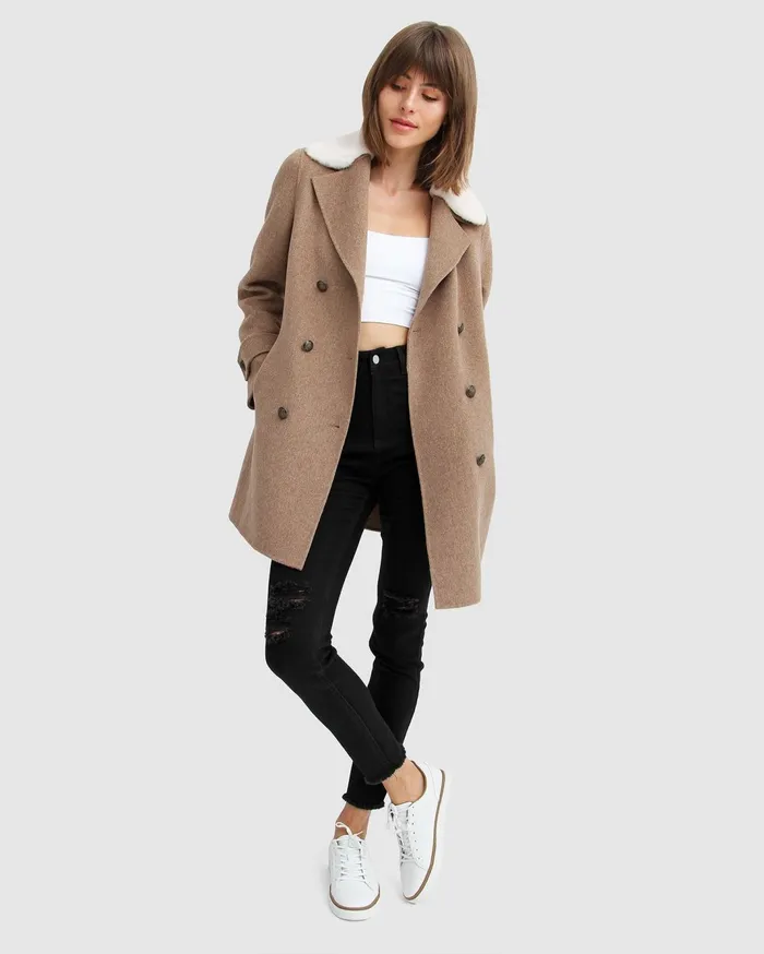 Women Coats and Jackets Belle and Bloom Liberty Sherpa Collar Wool Blend Coat 8211 Oat Women Coats and Jackets Belle and Bloom Liberty Sherpa Collar Wool Blend Coat 8211 Oat