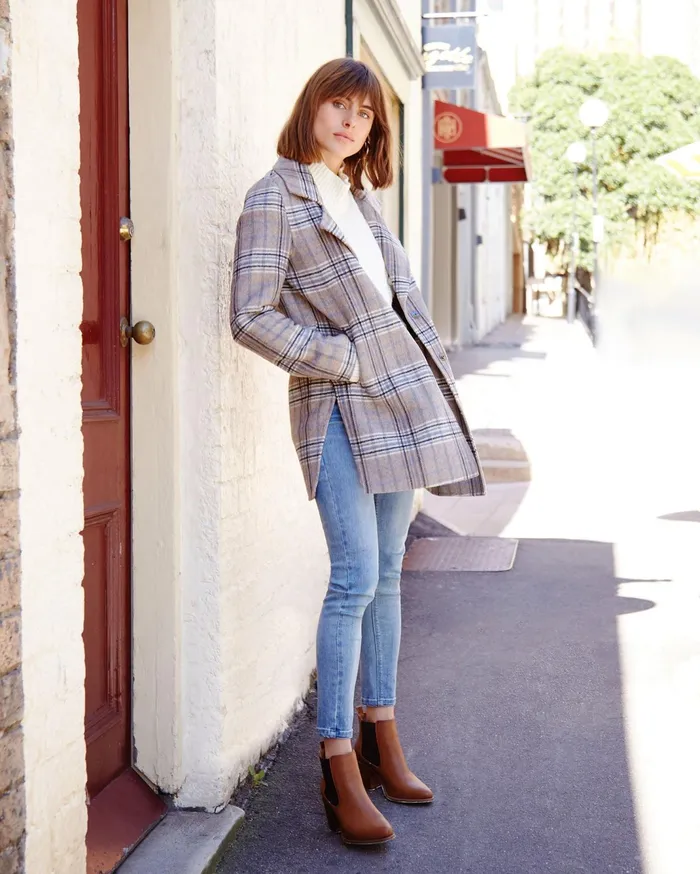 Women Coats and Jackets Belle and Bloom NEW FIT ExBoyfriend Wool Blend Oversized Jacket 8211 Oat Plaid Women Coats and Jackets Belle and Bloom NEW FIT ExBoyfriend Wool Blend Oversized Jacket 8211 Oat Plaid