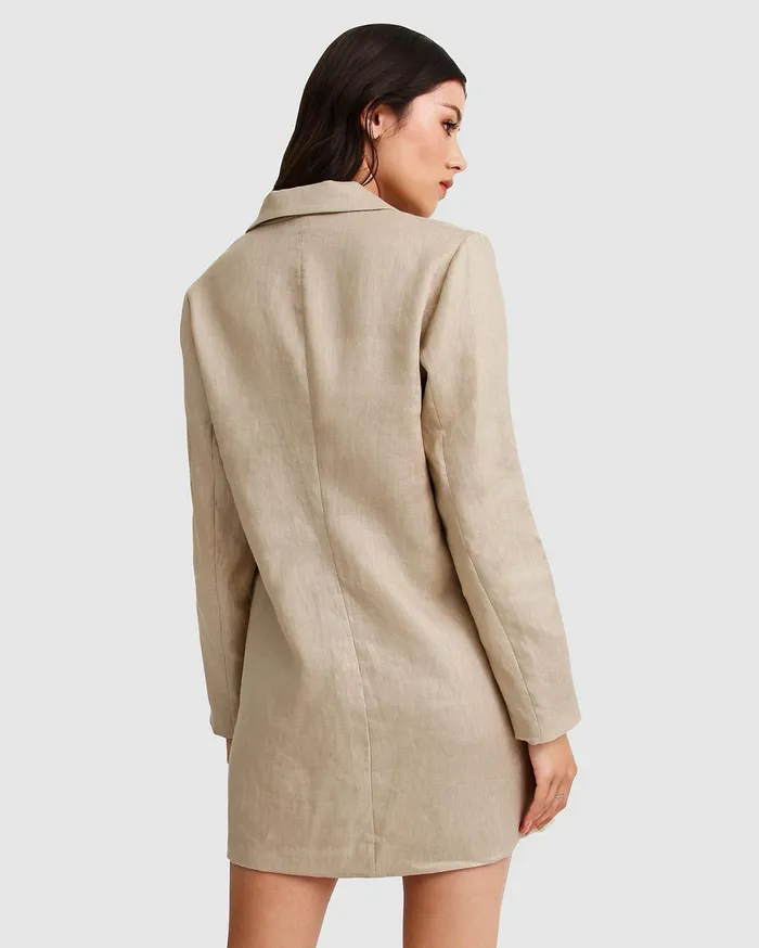 Women Coats and Jackets Belle and Bloom Princess Anna Blazer Dress 8211 Sand