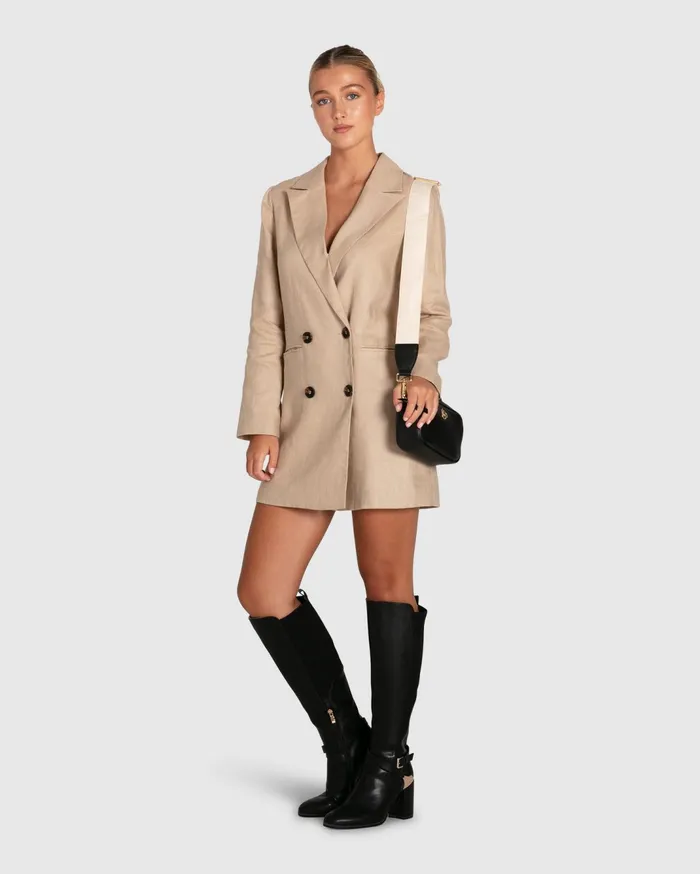 Women Coats and Jackets Belle and Bloom Princess Anna Blazer Dress 8211 Sand