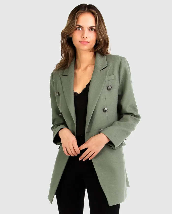 Women Coats and Jackets Belle and Bloom Princess Polina Textured Weave Blazer 8211 Military Women Coats and Jackets Belle and Bloom Princess Polina Textured Weave Blazer 8211 Military