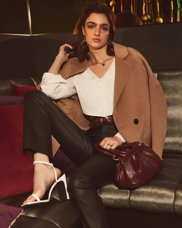 Women Coats and Jackets Belle and Bloom Publisher DoubleBreasted Wool Blend Coat 8211 Oat