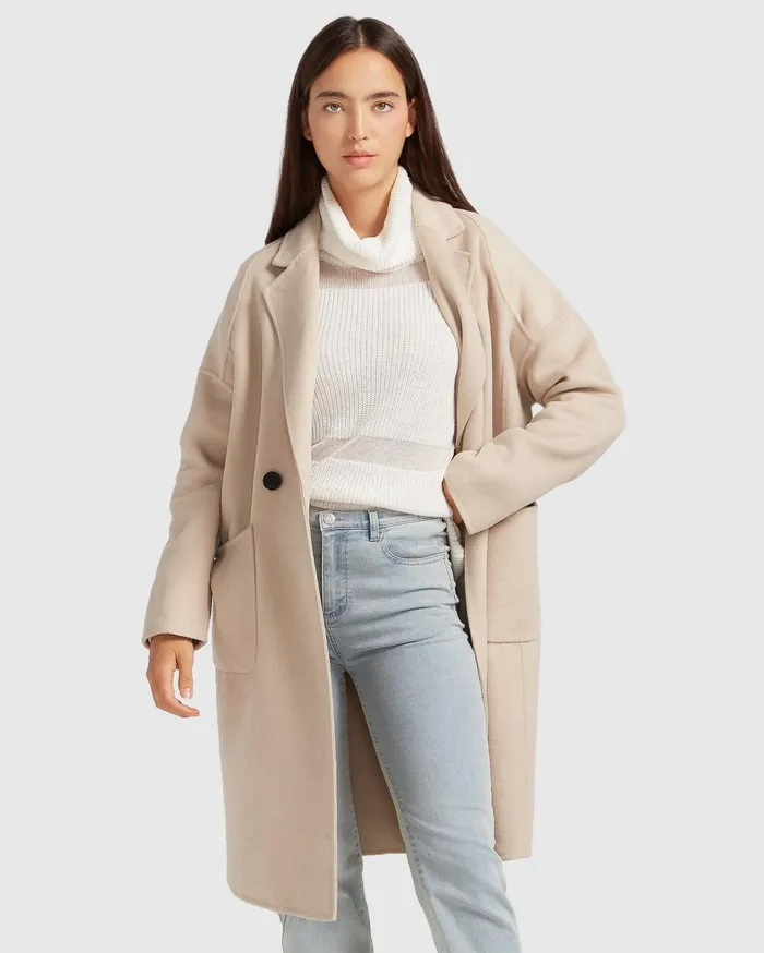 Women Coats and Jackets Belle and Bloom Publisher DoubleBreasted Wool Blend Coat 8211 Sand Women Coats and Jackets Belle and Bloom Publisher DoubleBreasted Wool Blend Coat 8211 Sand