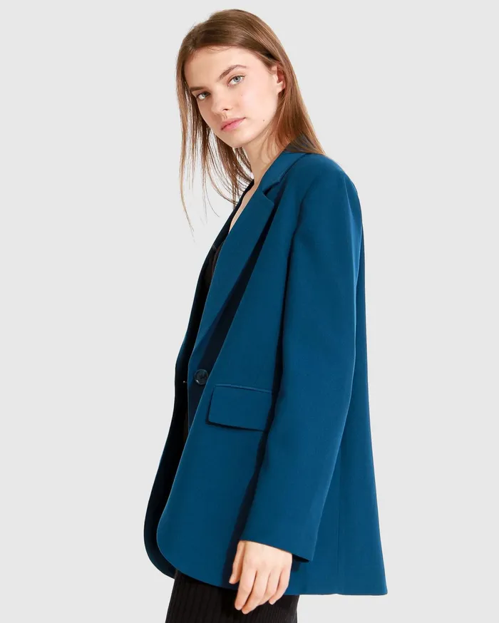 Women Coats and Jackets Belle and Bloom Unchained Heart Blazer 8211 Dark Teal