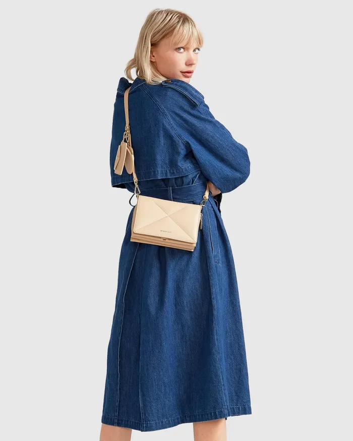 Women Coats and Jackets Belle and Bloom Wild Skies Denim Trench 8211 Mid Denim