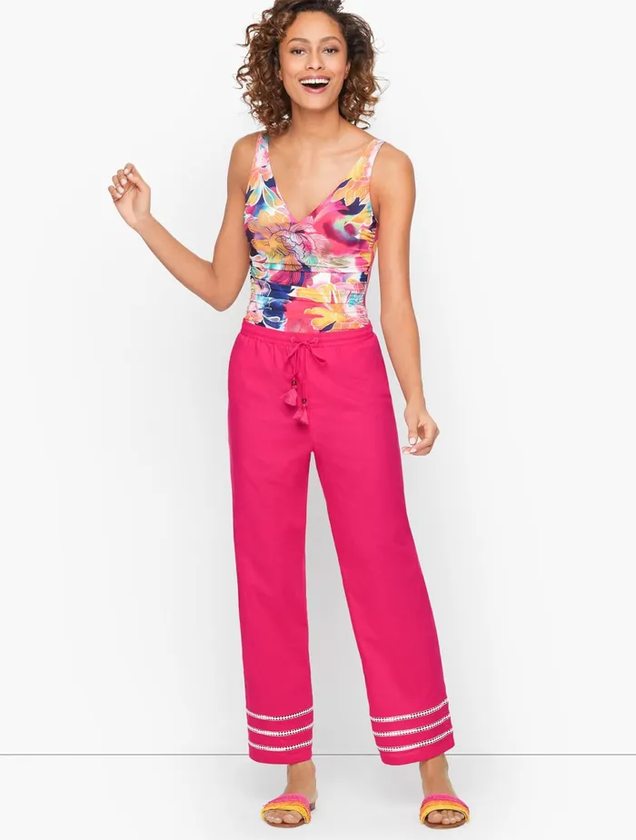 Women CoverUps Talbots Miraclesuit Beach Pants India Ink Multi