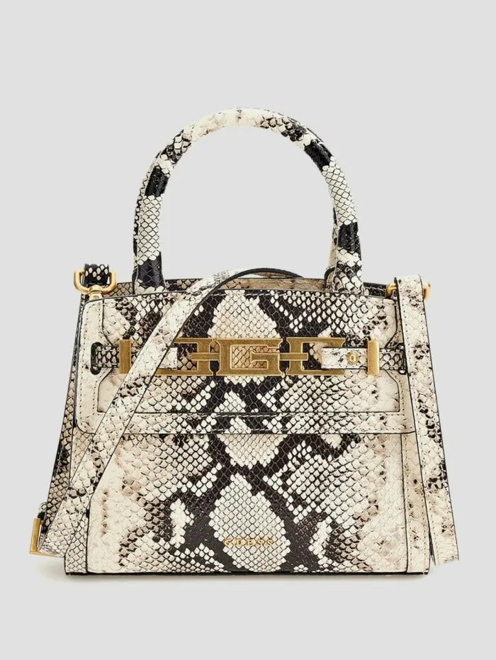 Women Cristina Small Satchel White Patent Marciano Accessories