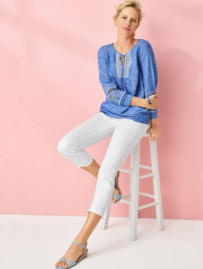 Women Crops Talbots Straight Leg Crop Jeans