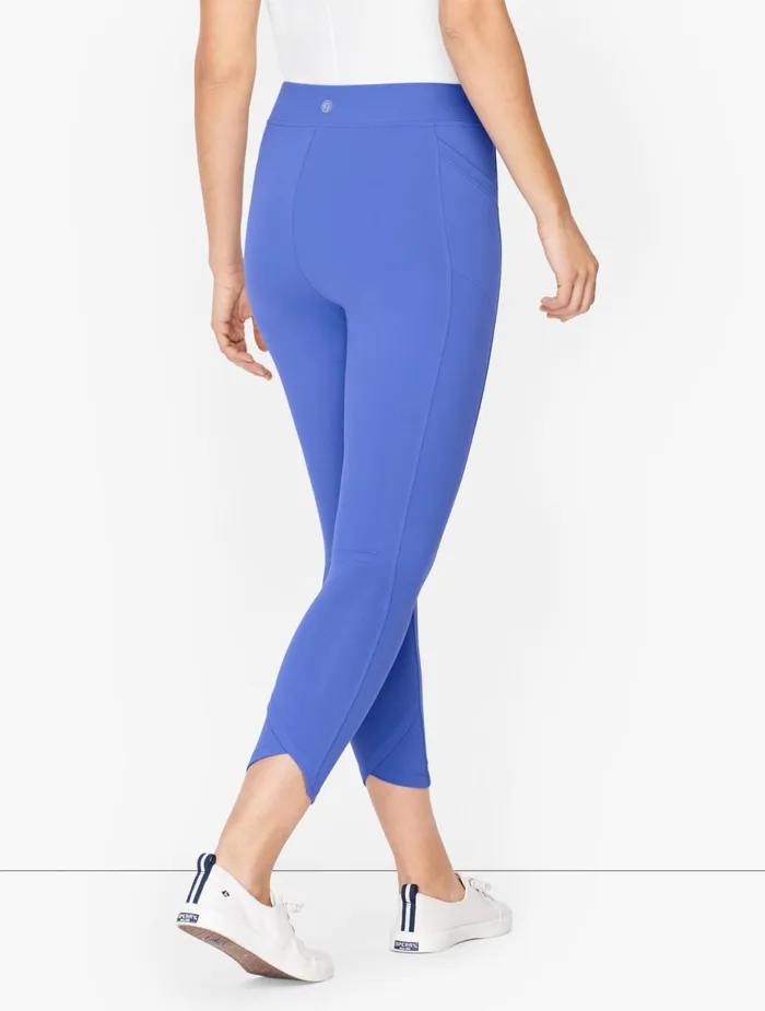 Women Crops Talbots Tech Stretch Crop Leggings Black