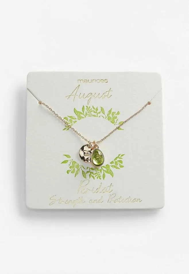 Women Dainty August Birthstone Necklace Maurices Jewelry