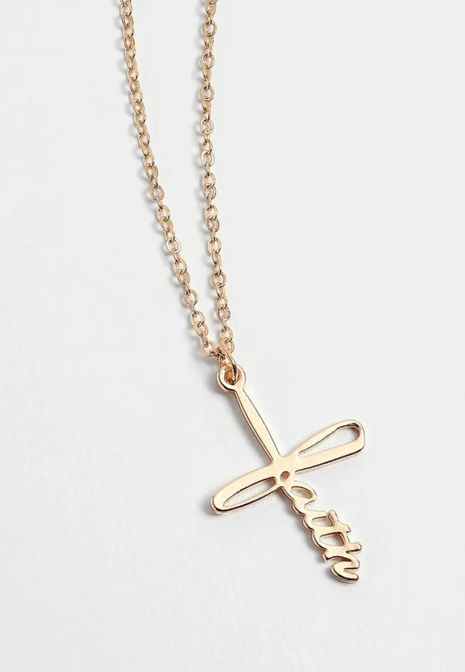 Women Dainty Faith Cross Necklace Maurices Jewelry