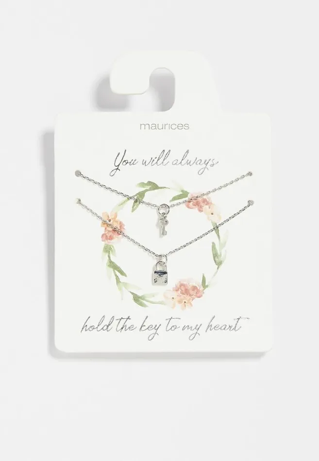 Women Dainty Lock And Key Necklace Maurices Jewelry