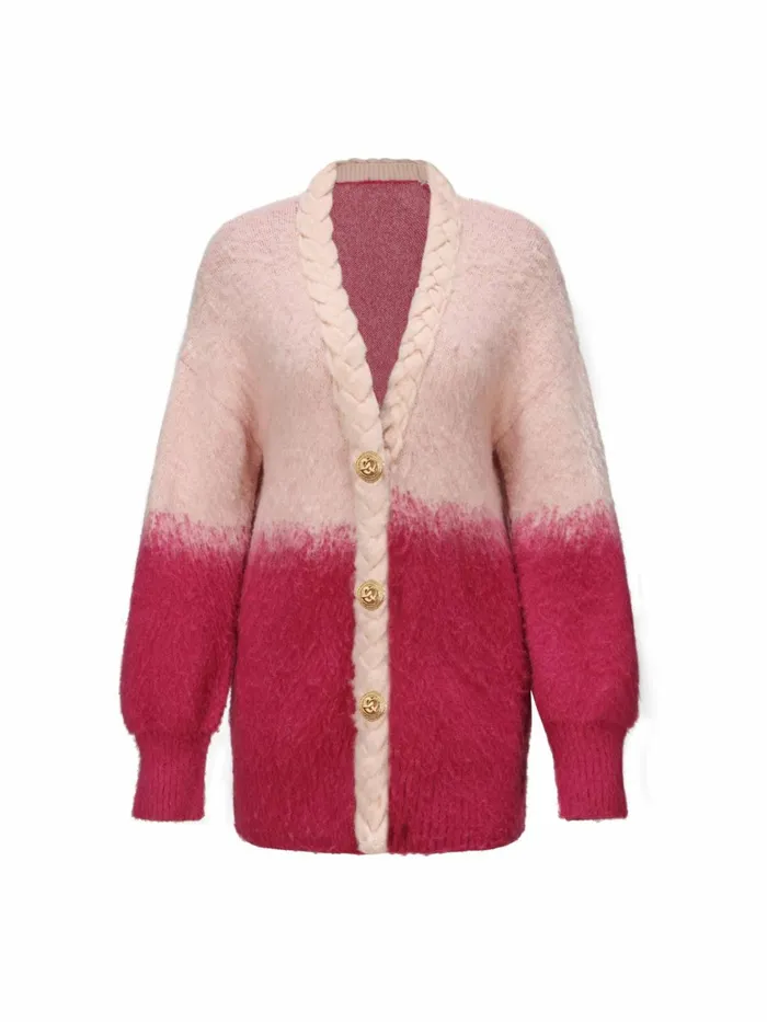 Women Daphne Diamond Knit Cardigan Nana Jacqueline Knits