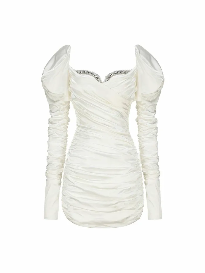 Women Daphne Satin Dress Nana Jacqueline Embellished