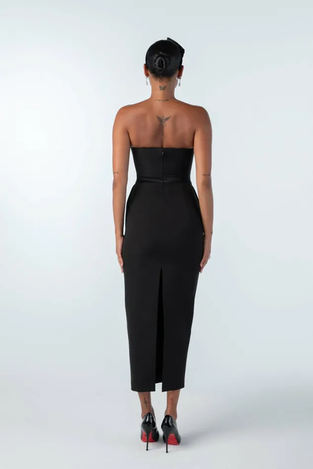 Women Demi Bow Dress Nana Jacqueline Maxi