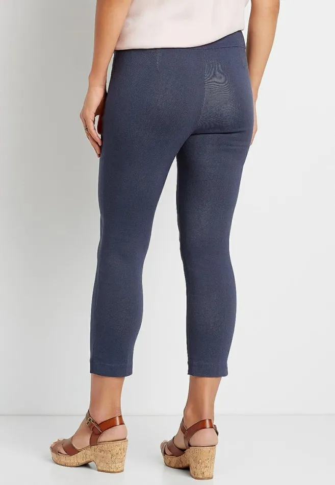 Women Denim Bengaline Cropped Pant Maurices Bottoms