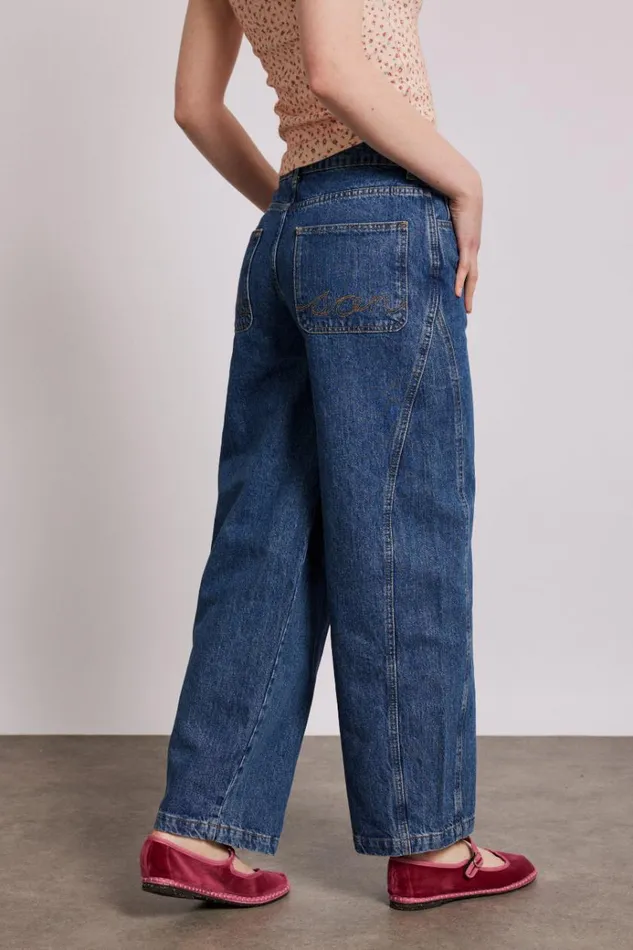 Women Denim Damson Madder Dion Jean 8211 Washed Blue