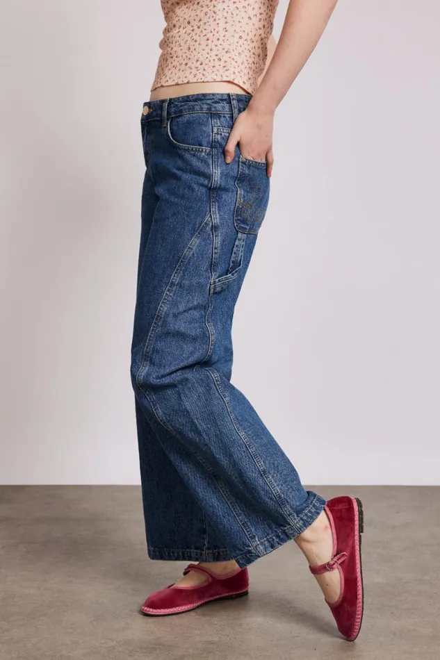 Women Denim Damson Madder Dion Jean 8211 Washed Blue