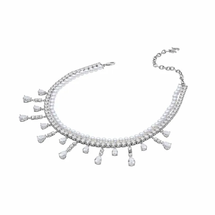 Women Designer Harper Silver Necklace With Diamond Teardrop Nana Jacqueline Nana Jacqueline Necklaces Women Designer Harper Silver Necklace With Diamond Teardrop Nana Jacqueline Nana Jacqueline Necklaces