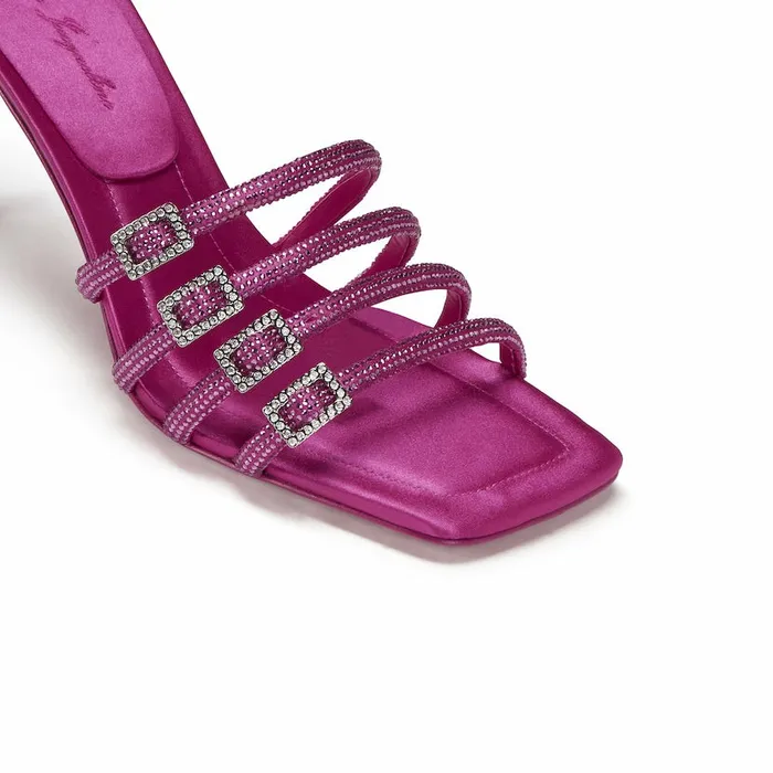 Women Designer Hot Pink Shay Sandals Nana Jacqueline Nana Jacqueline Shoes