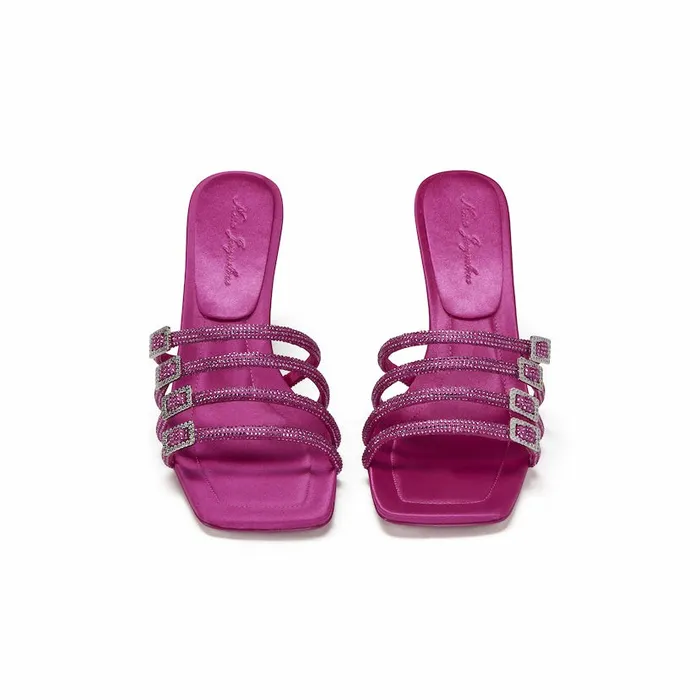 Women Designer Hot Pink Shay Sandals Nana Jacqueline Nana Jacqueline Shoes