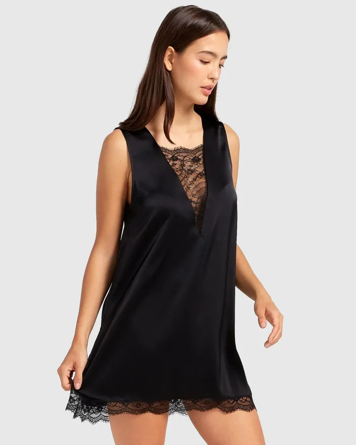 Women Dresses Belle and Bloom After Party Lace Mini Dress 8211 Black