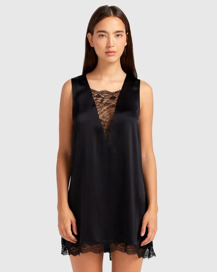 Women Dresses Belle and Bloom After Party Lace Mini Dress 8211 Black