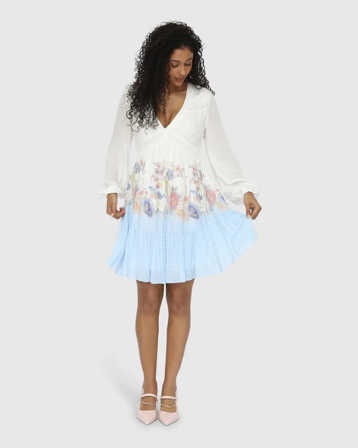 Women Dresses Belle and Bloom All Your Love Babydoll Dress 8211 White