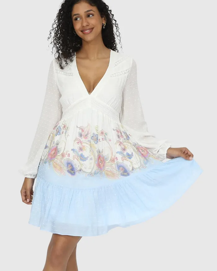 Women Dresses Belle and Bloom All Your Love Babydoll Dress 8211 White