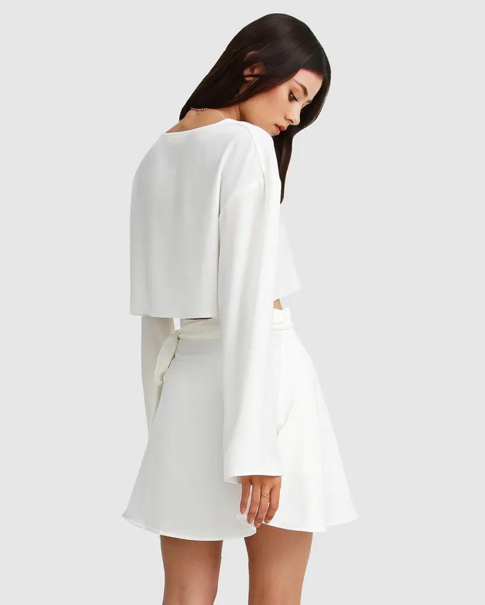 Women Dresses Belle and Bloom Before You Go Skirt Set 8211 White