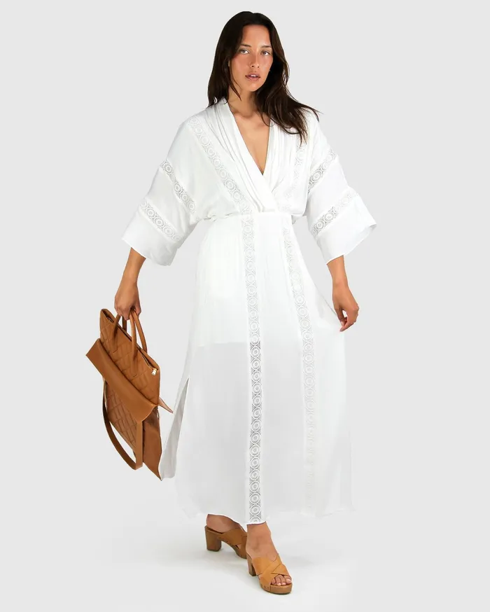 Women Dresses Belle and Bloom Hideaway Maxi Dress 8211 White
