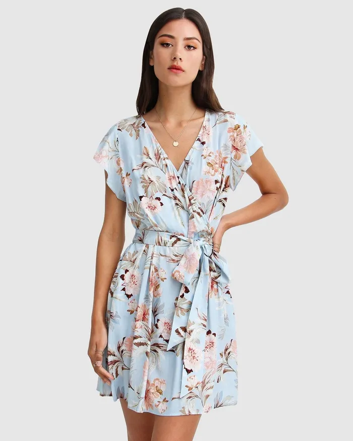 Women Dresses Belle and Bloom I039m The Star Wrap Dress 8211 Light Blue