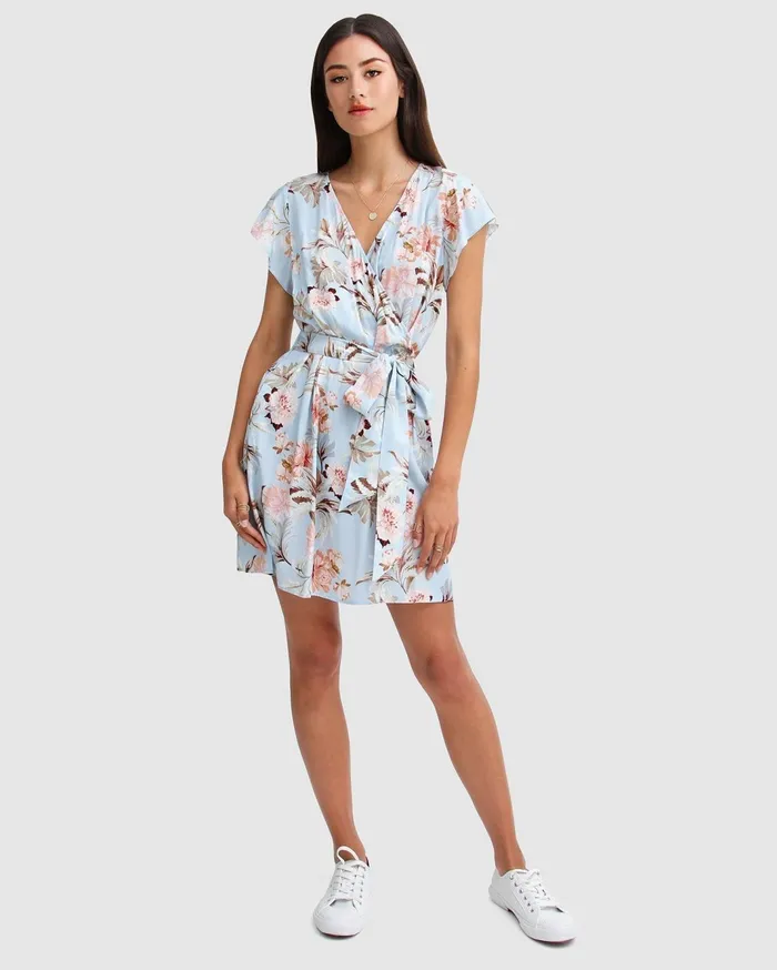 Women Dresses Belle and Bloom I039m The Star Wrap Dress 8211 Light Blue